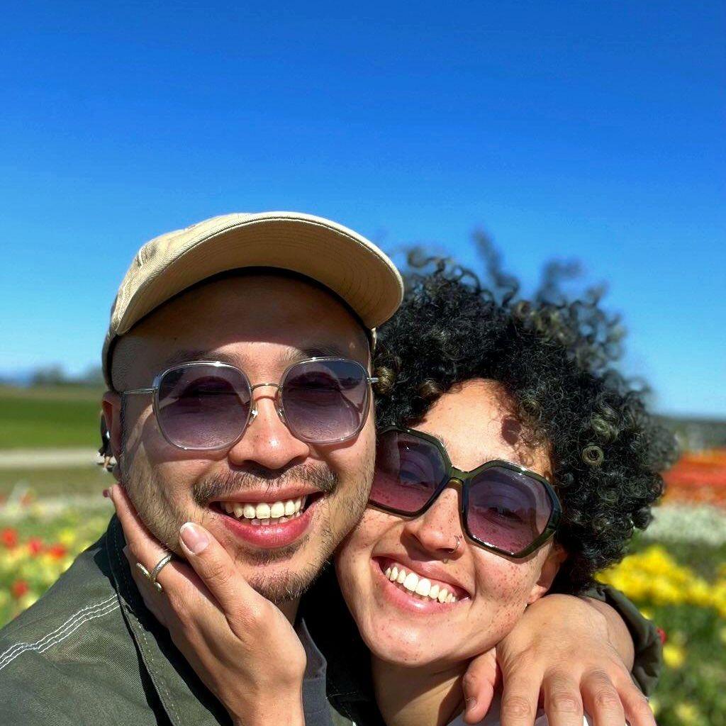 Cheesing at tulip festival.