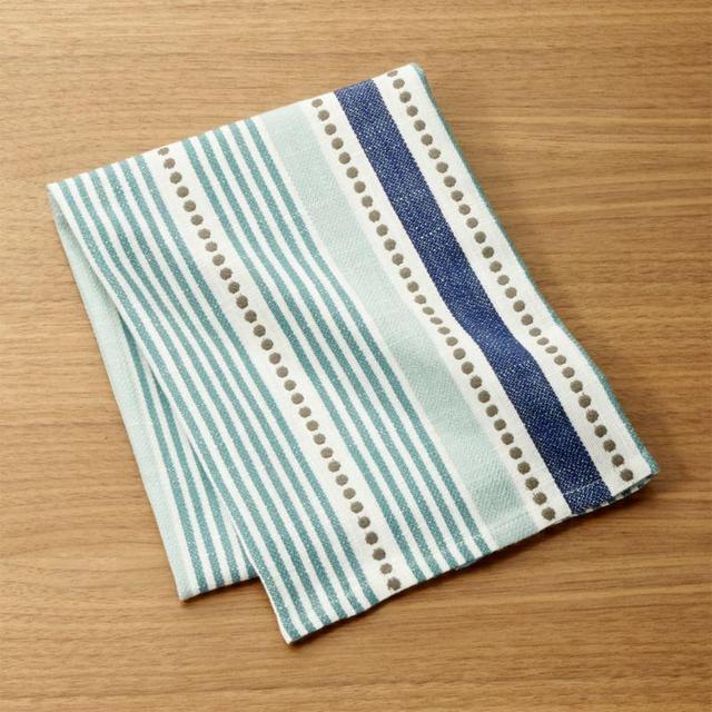 Punctuate Blue Dish Towel