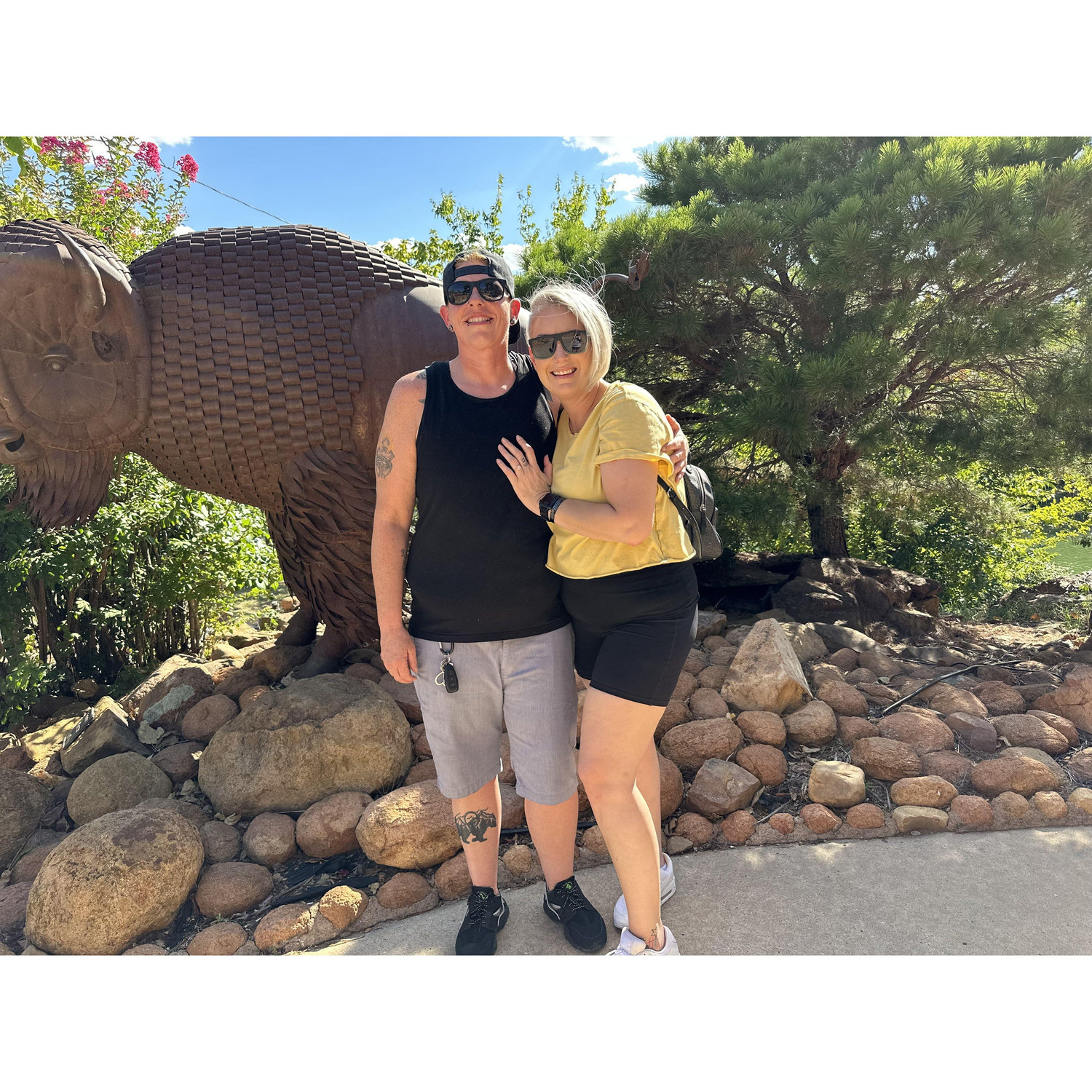 When taking a day trip to Medicine Park in Oklahoma, you must pose in front of the Buffalo statue. LOL 2022