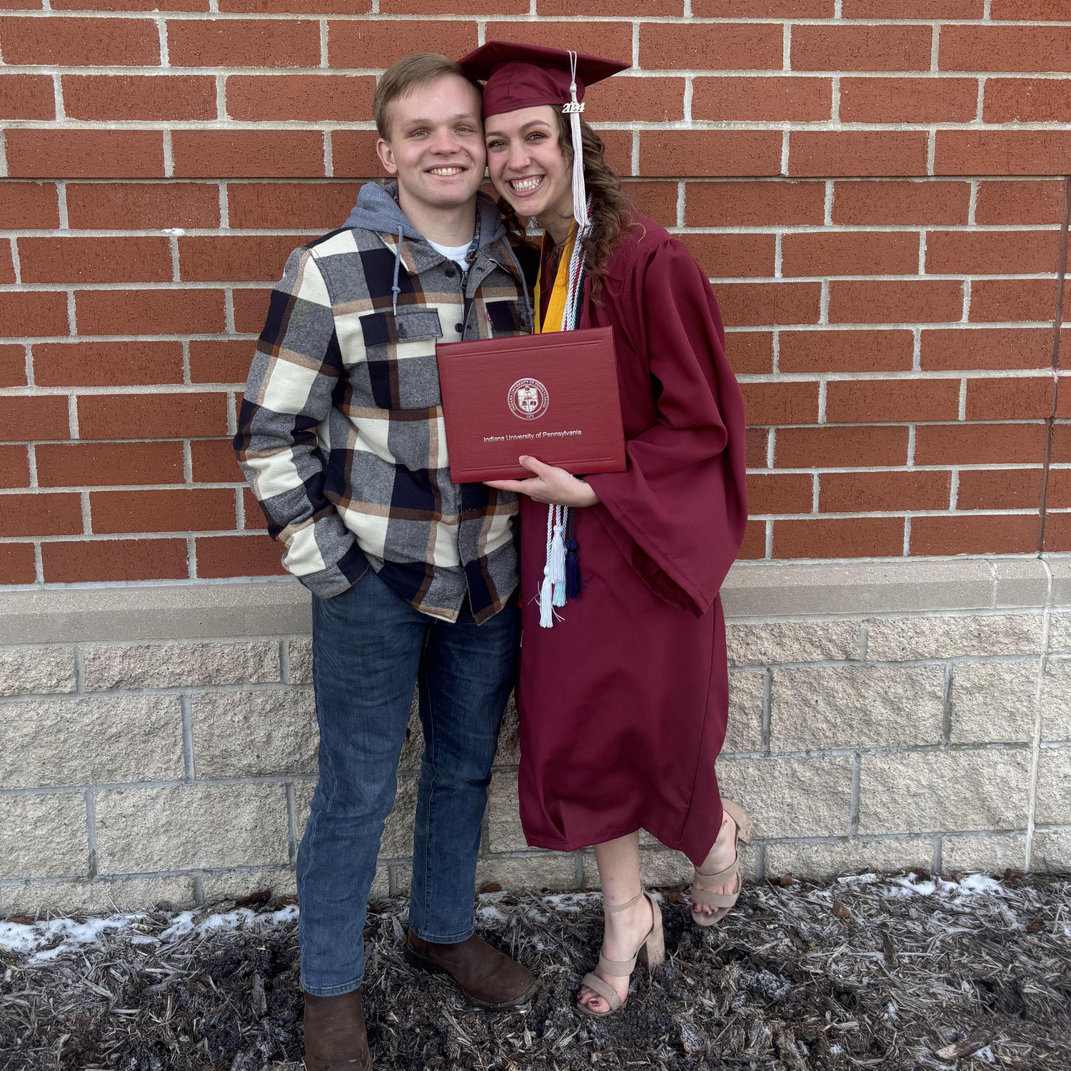 We both graduated college in December 2024! Nate graduated from UPJ in Civil Engineering and Trin graduated from IUP in Family and Consumer Science Education.