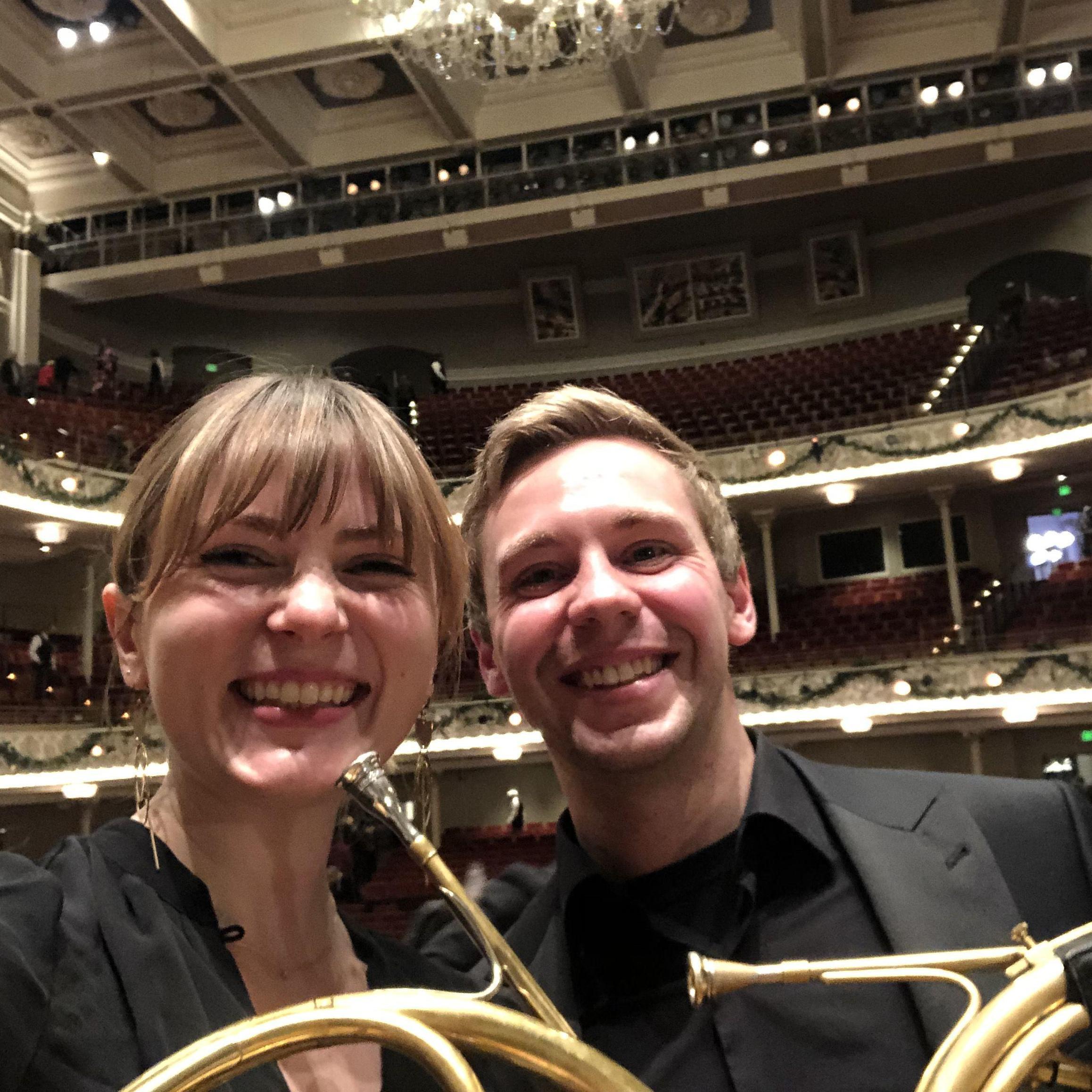 On stage at Cincinnati Music Hall