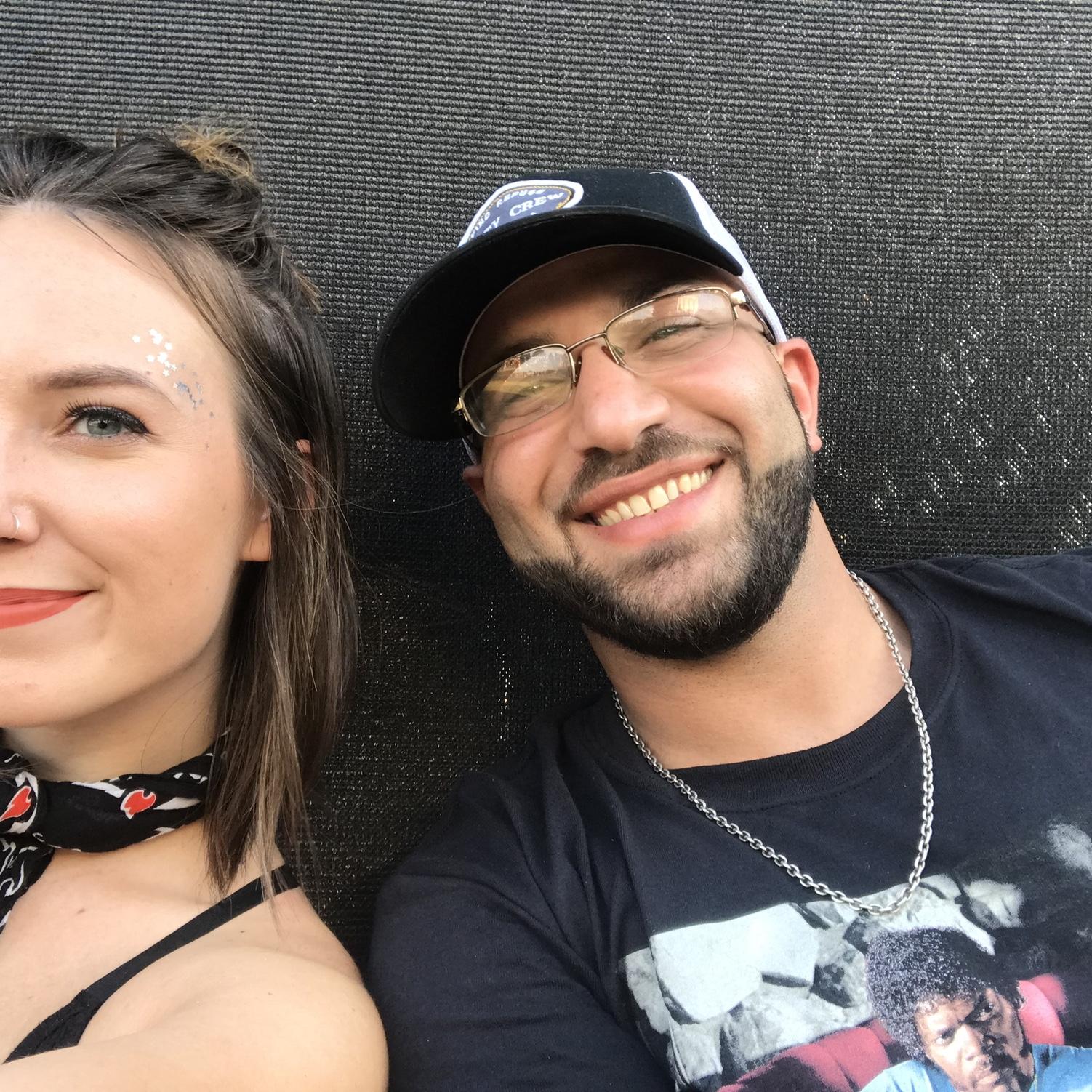 First selfie together at Voodoo Festival