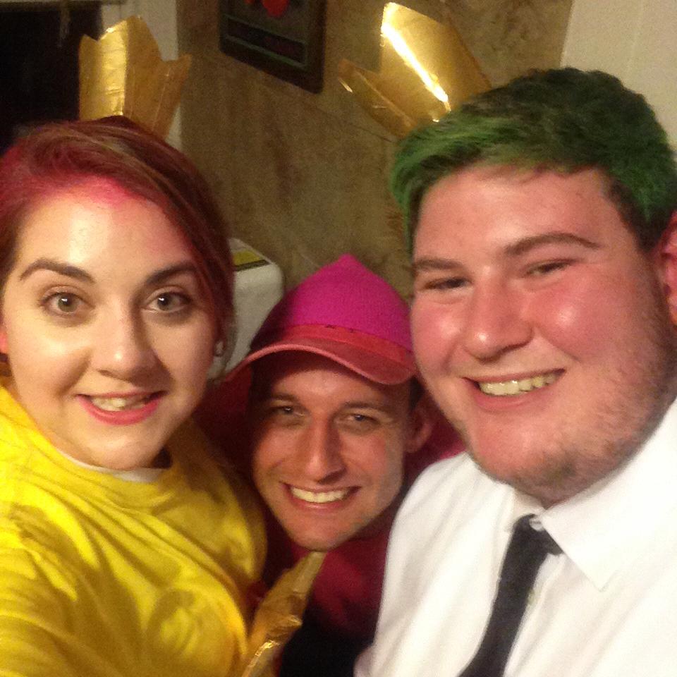 Group Halloween costume featuring Justin! (Also before we were dating)