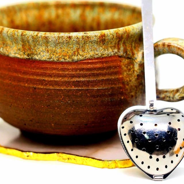 Heart Shape Tea Strainer Spoon Ready to...