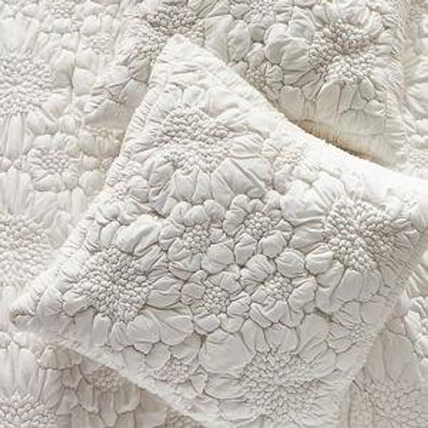 Dahlia Cotton Jersey Floral Euro Sham