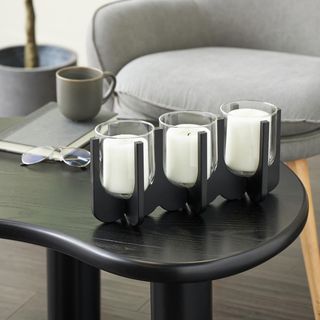 Hurricane 3-Slot Decorative Candle Holder