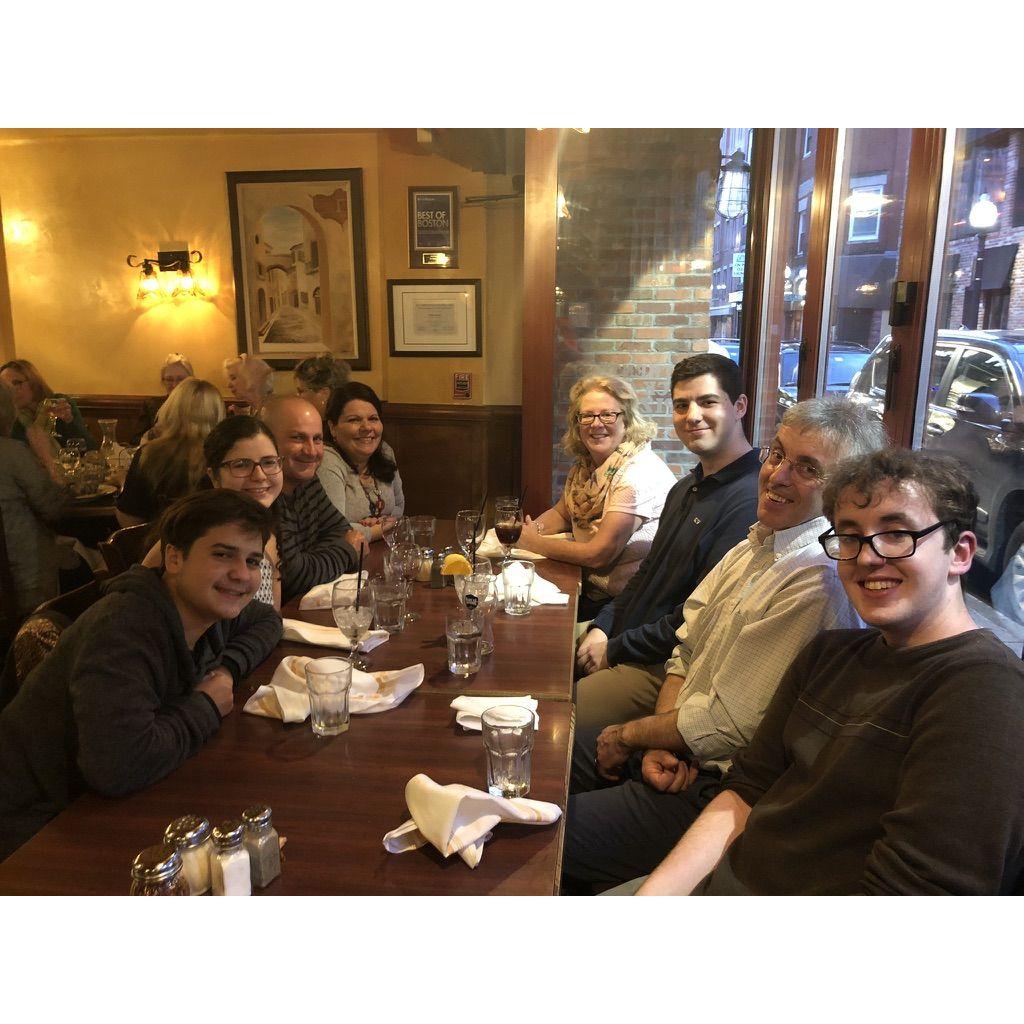 Our families met during Anna's college graduation dinner in May 2019.