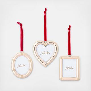 Berry & Thread 3-Piece Metal Frame Ornament Set