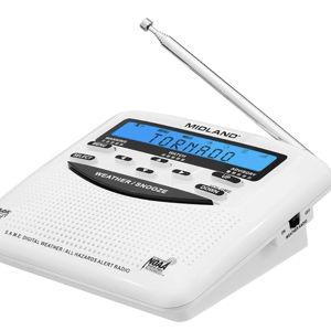 Midland - WR120B - NOAA Emergency Weather Alert Radio - Localized Programming, Trilingual Display, 60+ Emergency Alerts, Alarm, Selectable Alert Tone