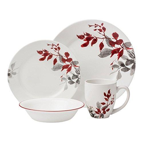 Corelle 16-Piece Boutique Set, Kyoto Leaves