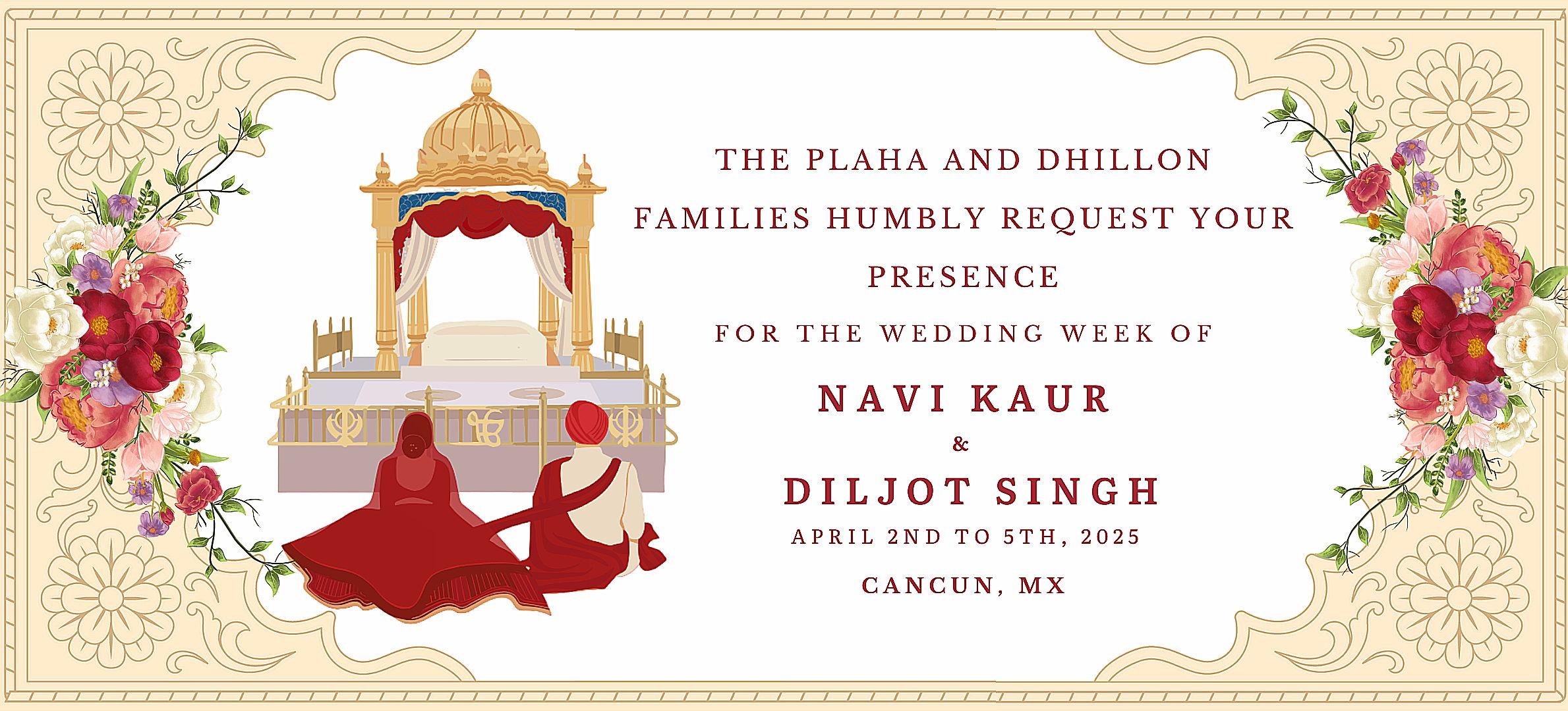 The Wedding Website of Navi Kaur and Diljot Singh