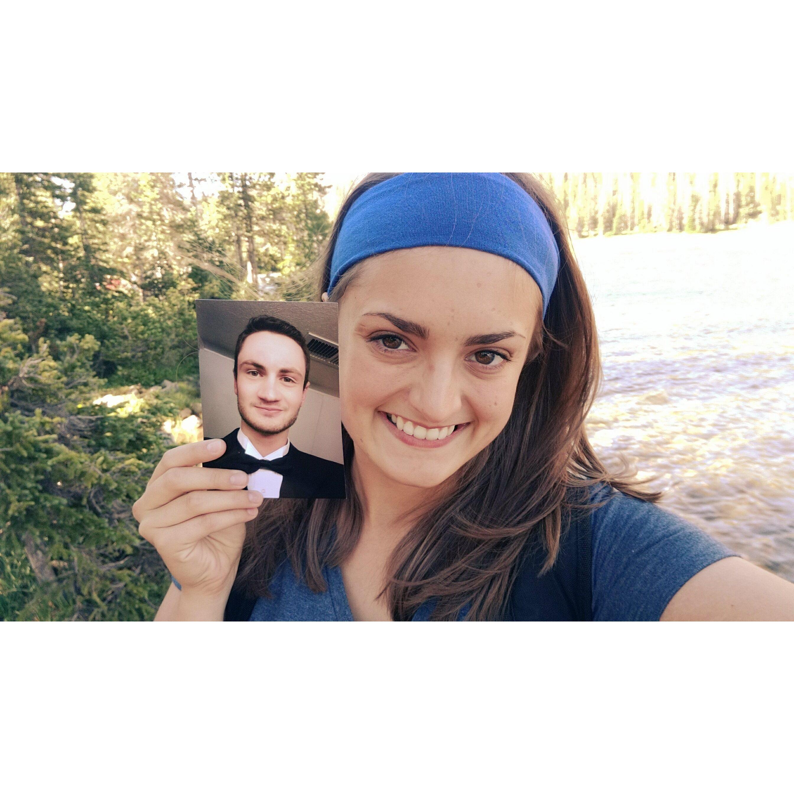 Seeing as most of our relationship was spent long-distance we had to get creative sometimes for our dates ;)