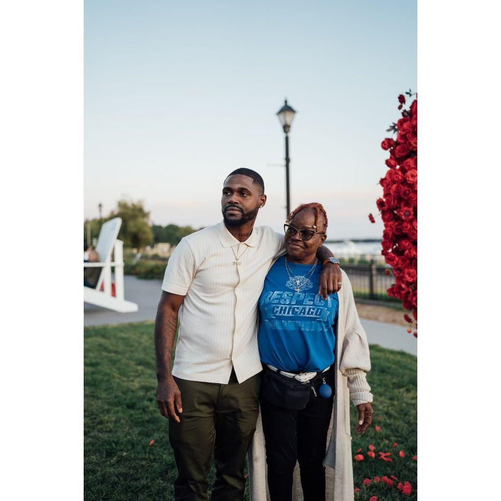 Tre with his grandmother