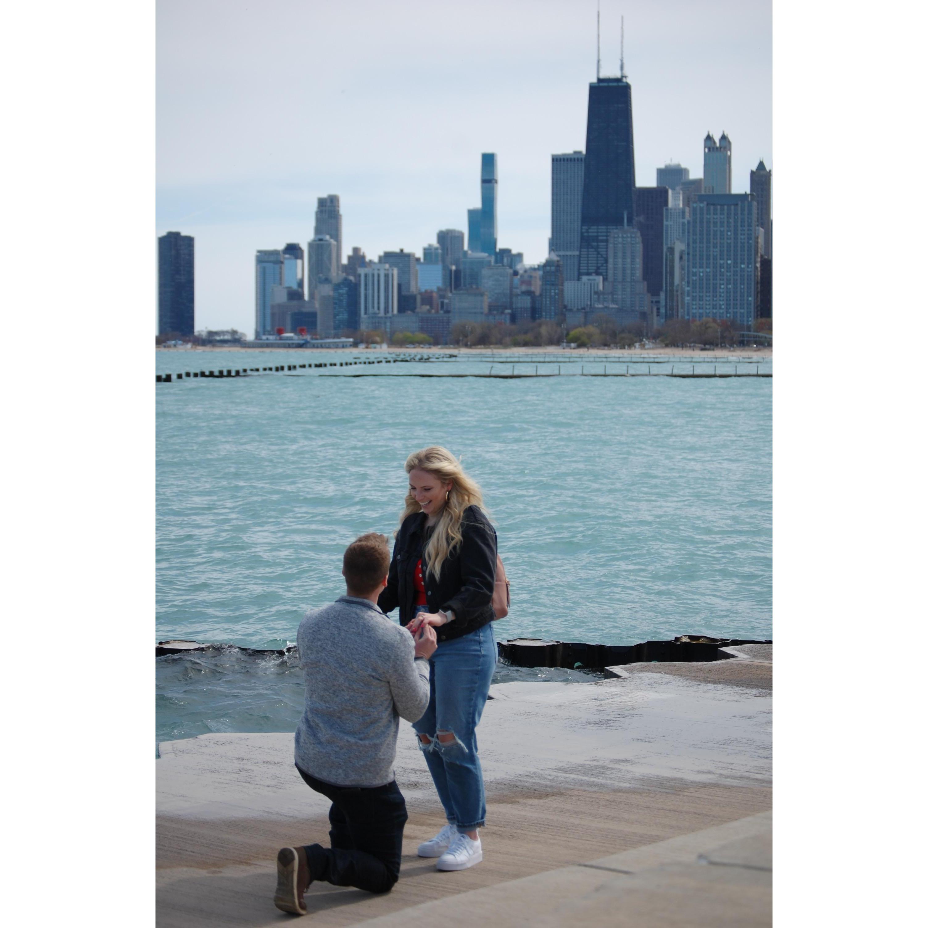 Popping the question!