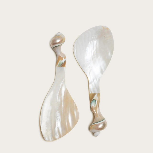 Gohar Salad Servers, Mother of Pearl