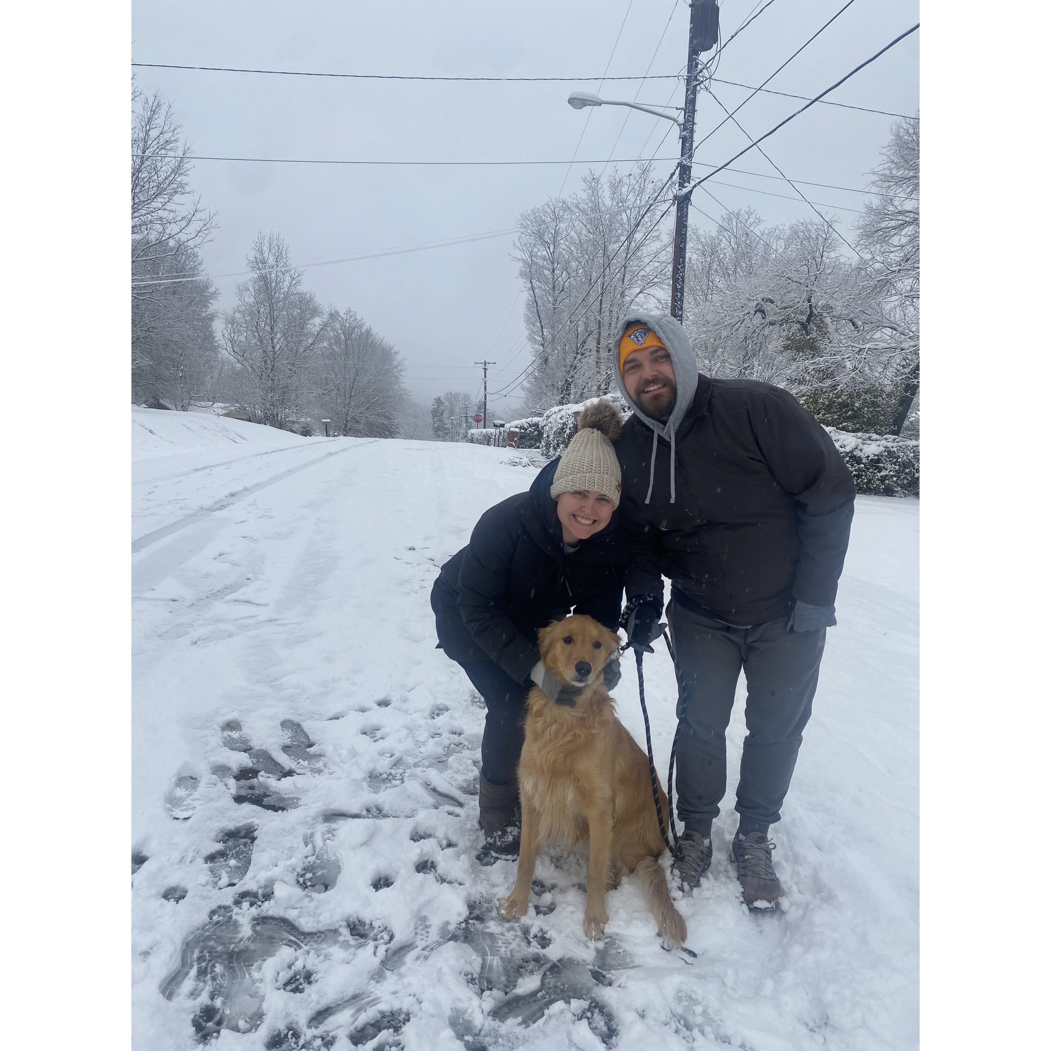 Snow with Georgia