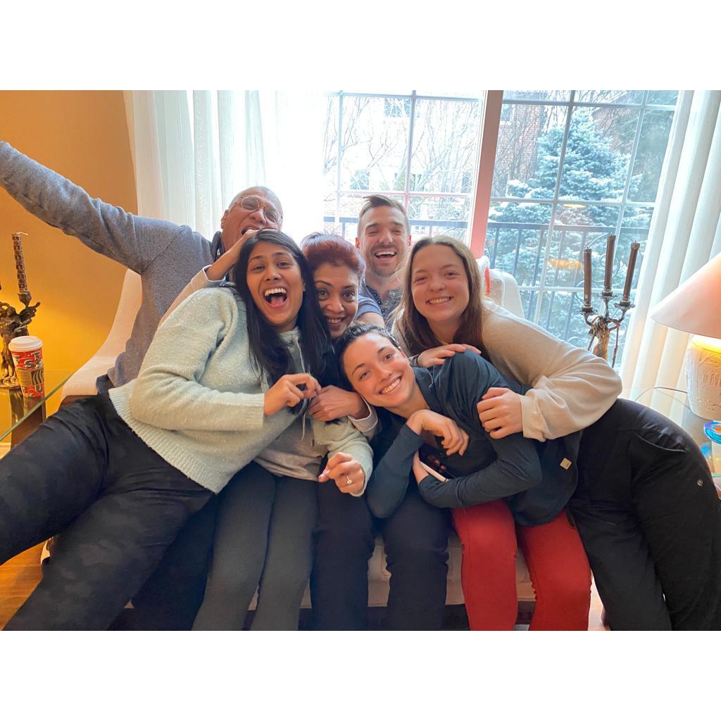 Simon & Roshn gained 3 more adult children! One big happy family