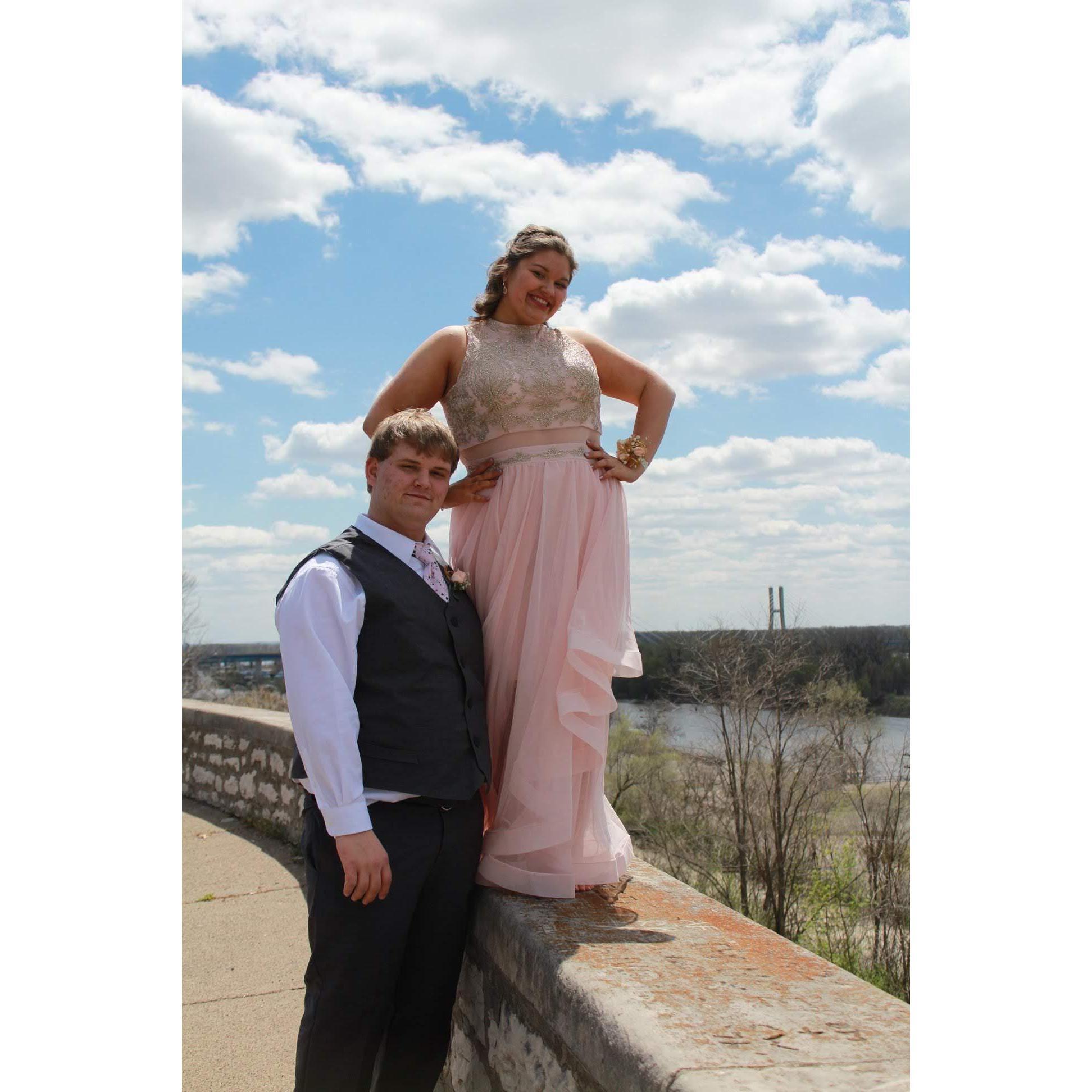 Junior Prom 
I was a little orange due to my first spray tan but we still danced the night away.