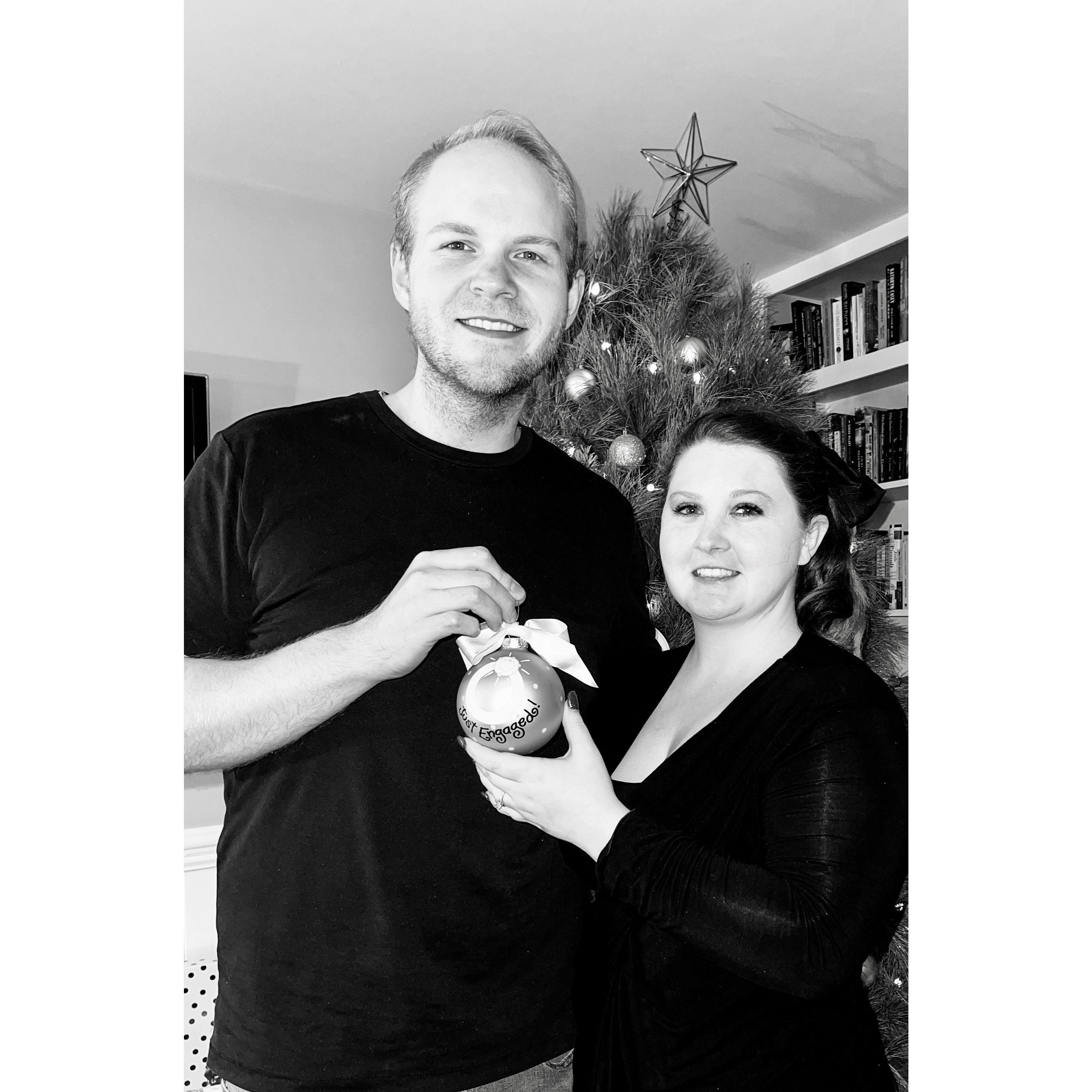 Carrying on the Engagement Christmas ornament tradition