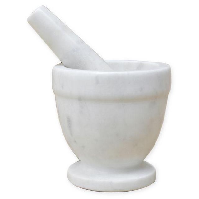 Artisanal Kitchen Supply® Marble Mortar and Pestle in White