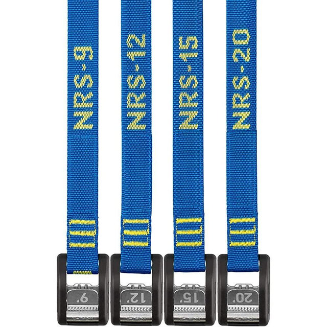 NRS Buckle Bumper Tie Down Strap 2 Pack-IconicBlue-20ft