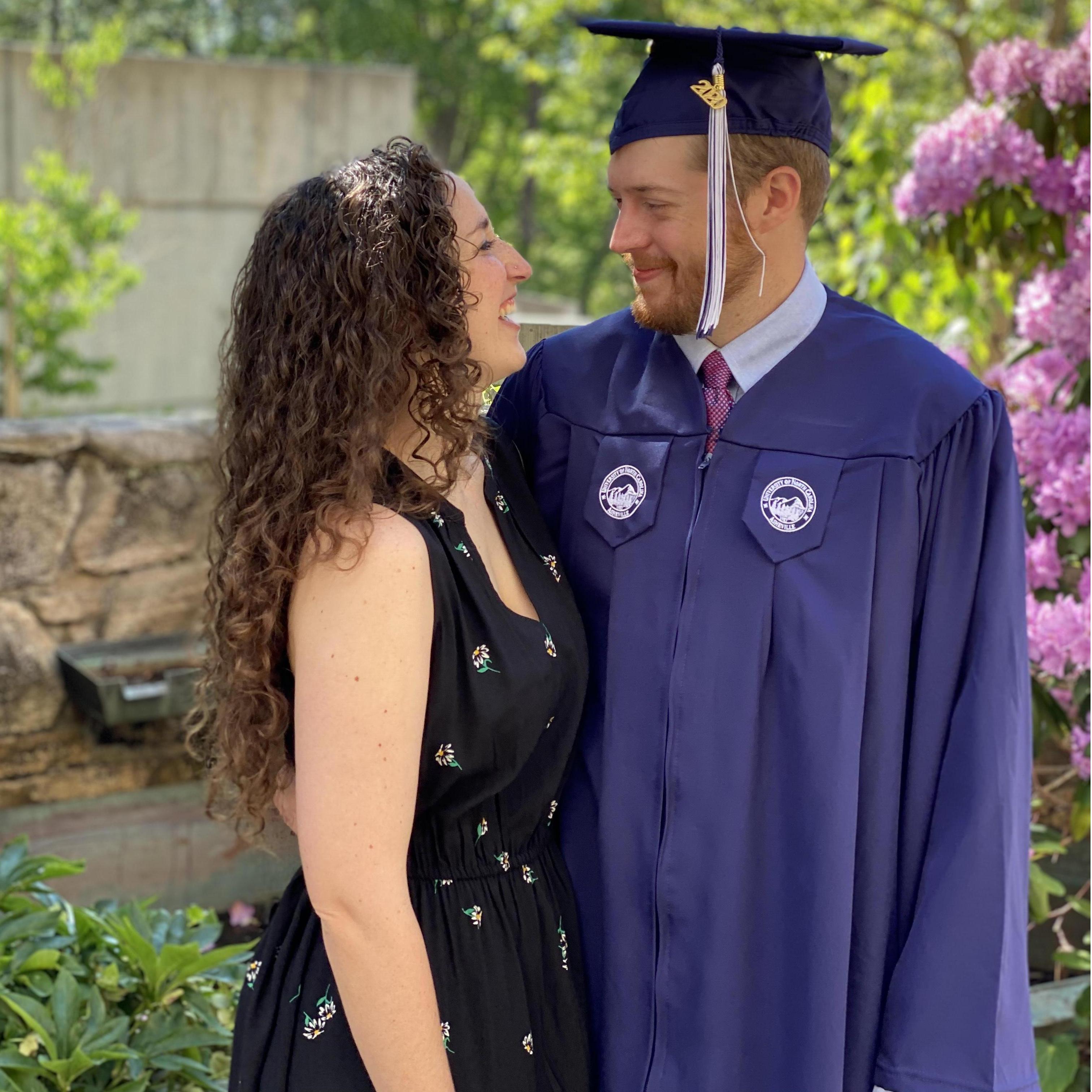 We had a fun photoshoot at UNCA to take Zach's graduation photos! (5/2020)