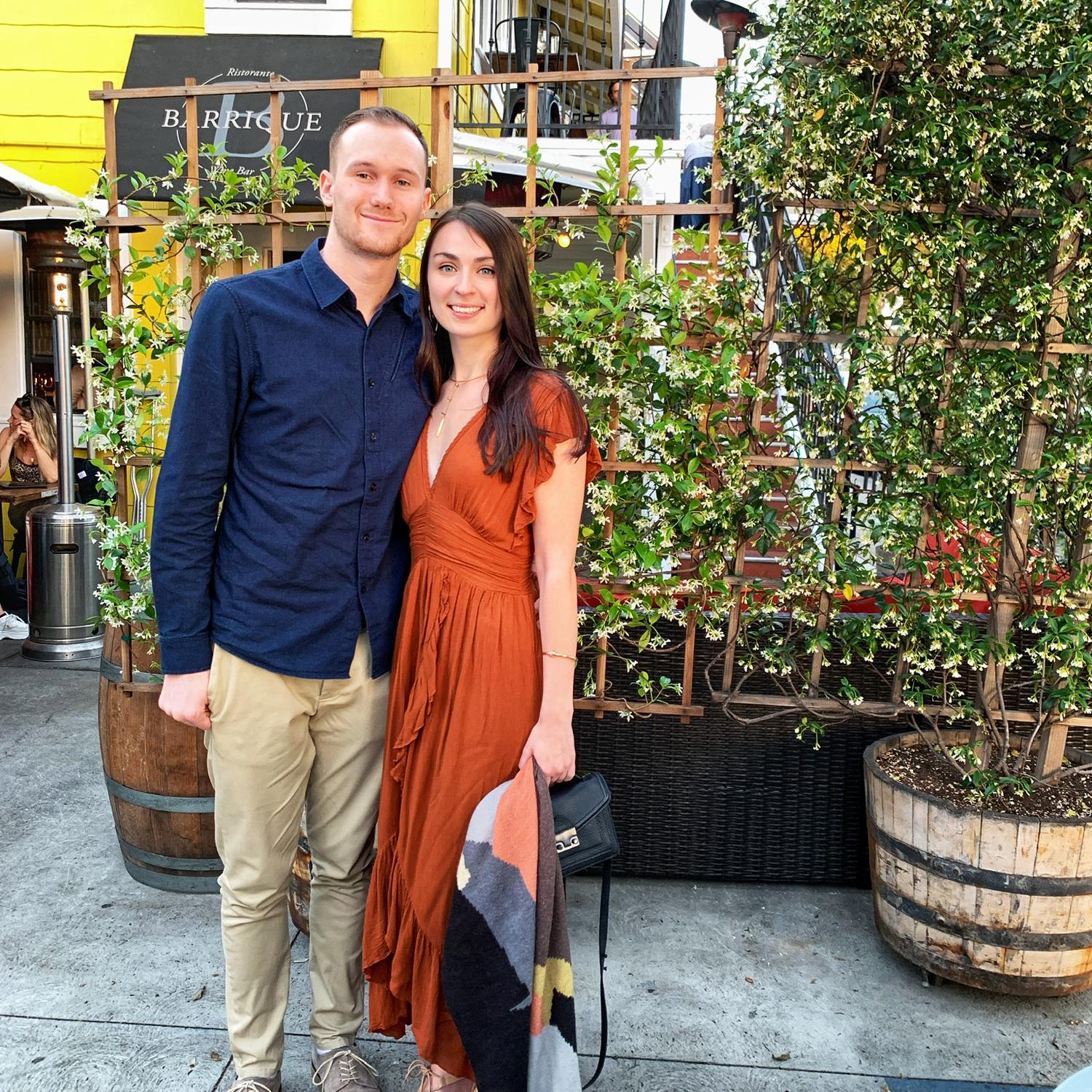 (2019) Celebrating our first anniversary at one of our favorite restaurants, Barrique, in Venice Beach. We go back every year to celebrate!
