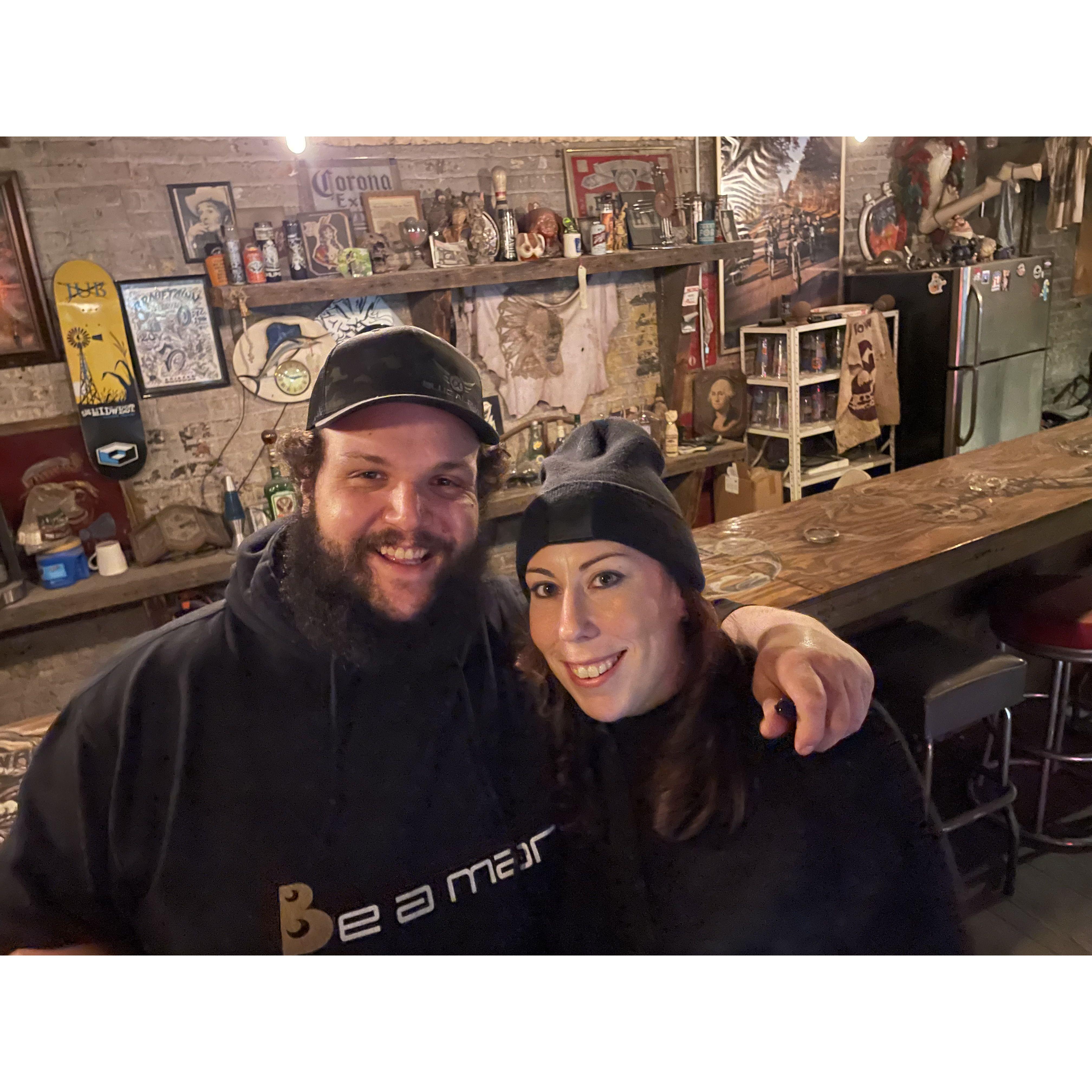 Our first photo together!