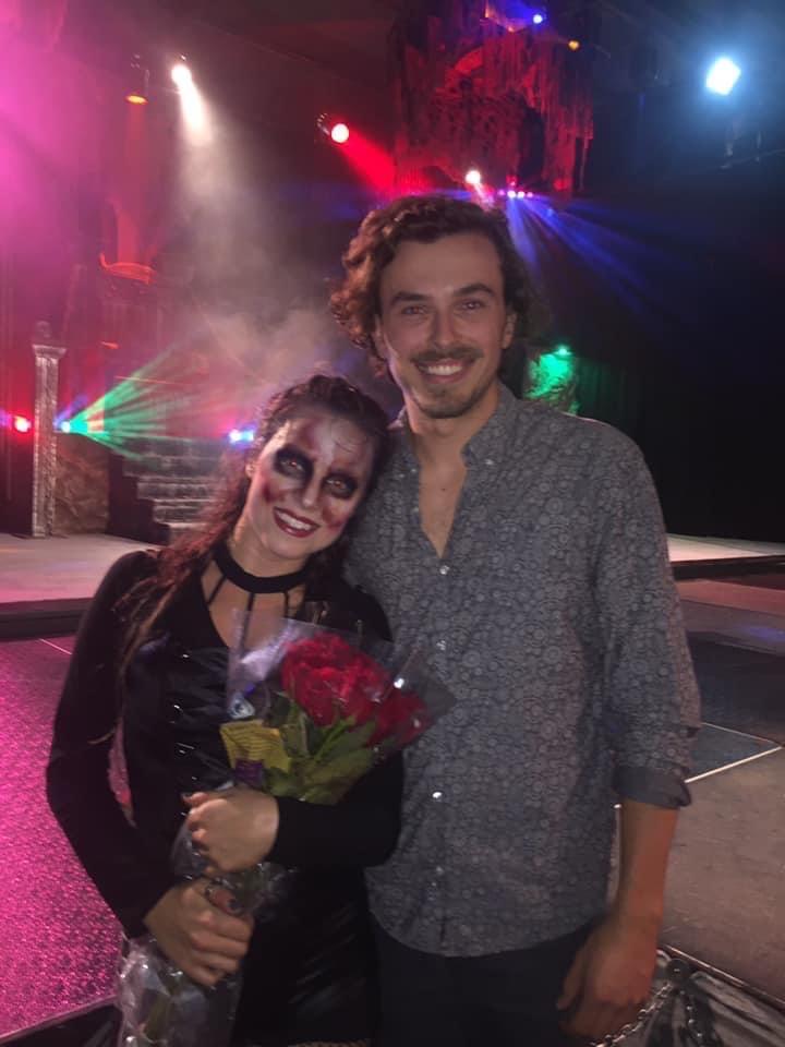 Parker came to every single show I danced in at Six Flags Over Georgia Fright Fest in 2018 and gave me flowers during the last one.