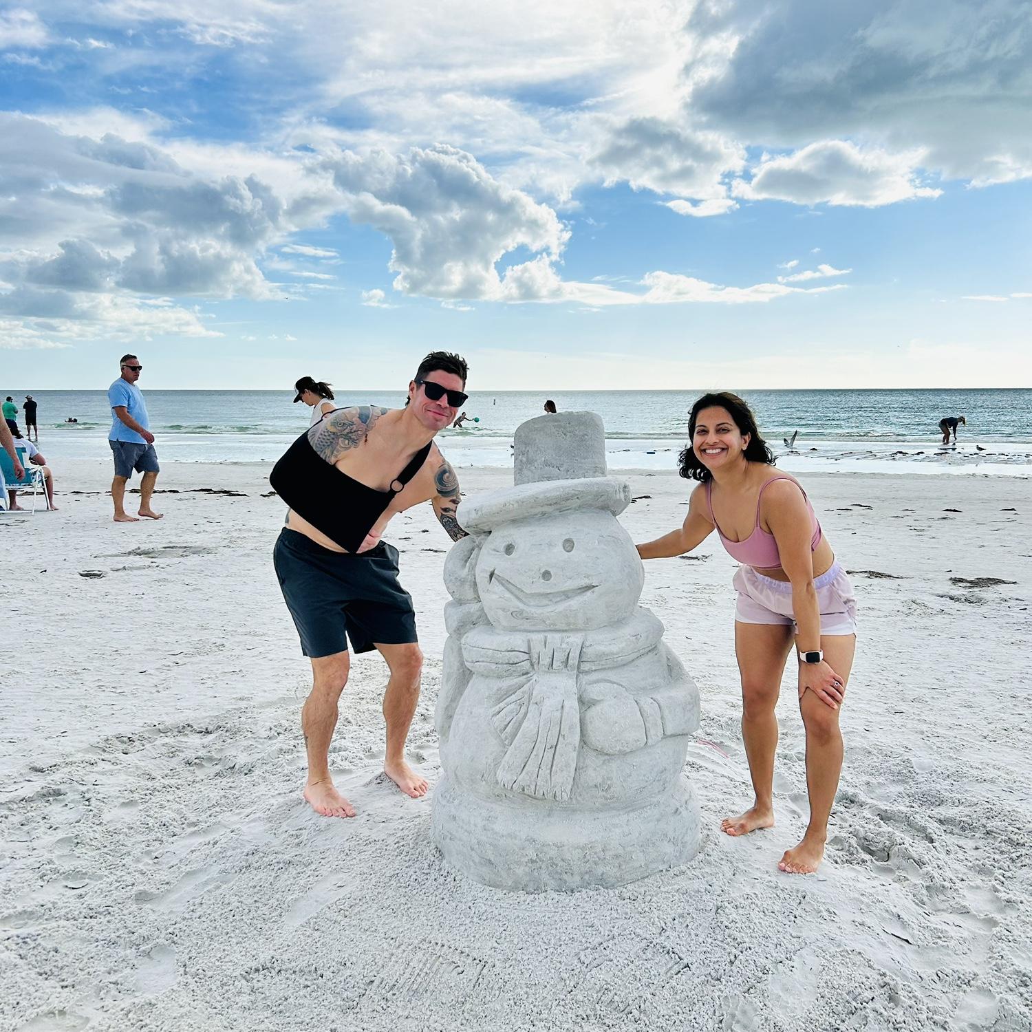 Enjoying Christmas in Florida.