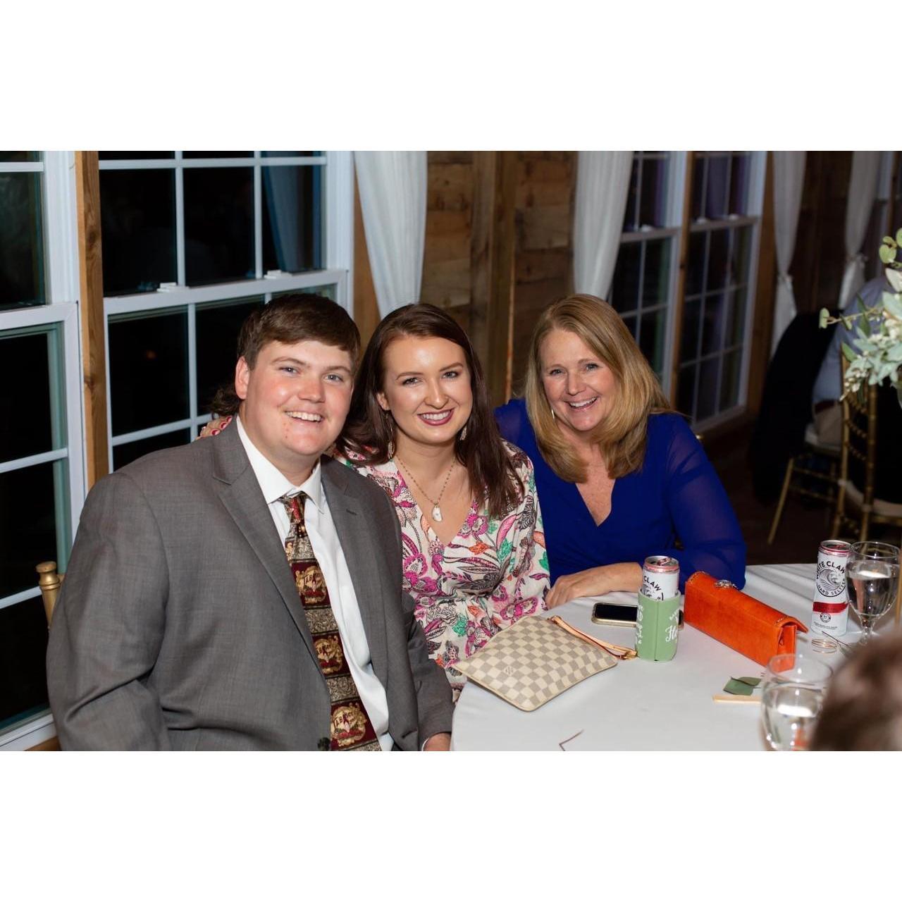 At a wedding January 1, 2022 with Linda Hawkins