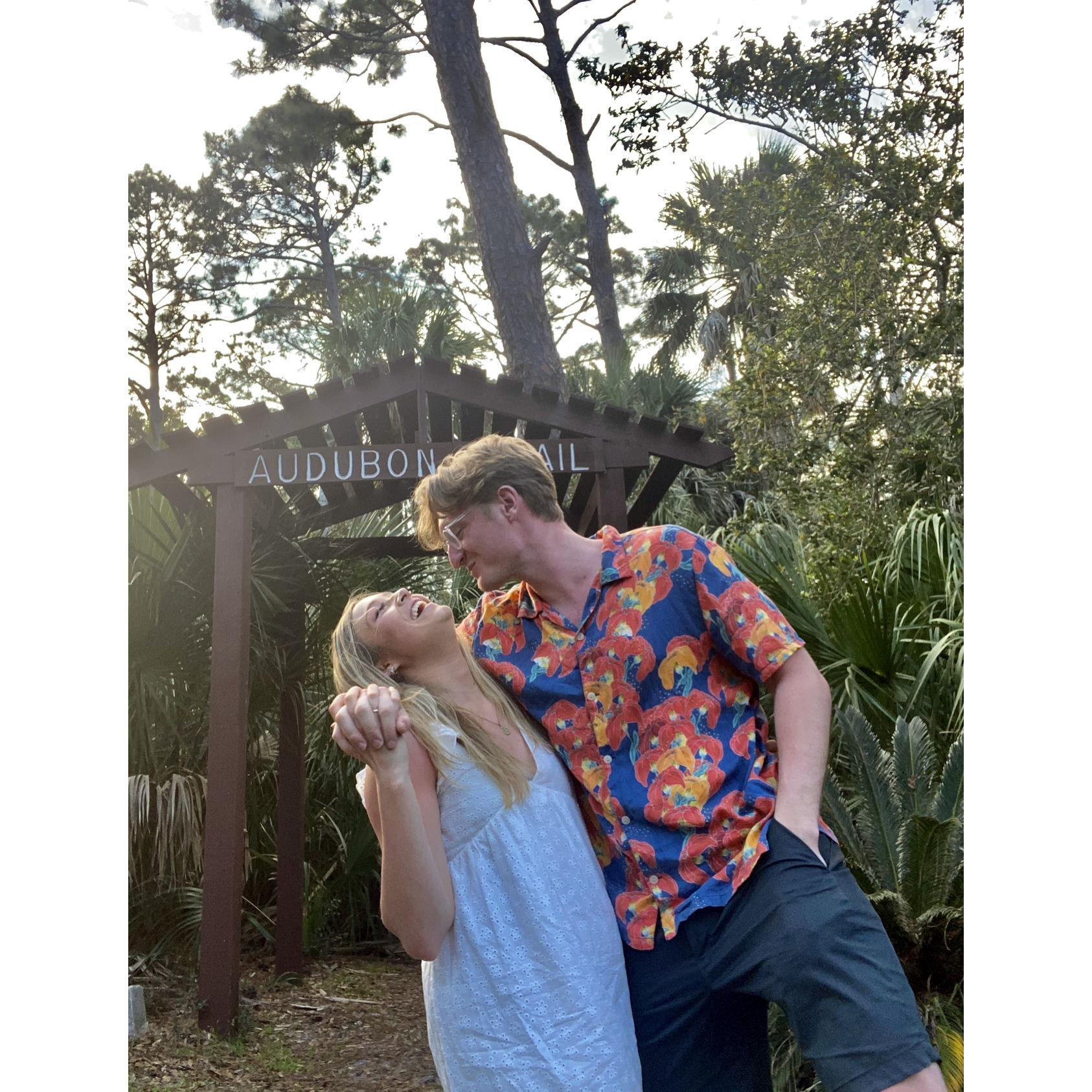 Our first trip to Fripp Island together.