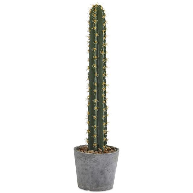 Nearly Natural 41'' Artificial Cactus in Stone Planter