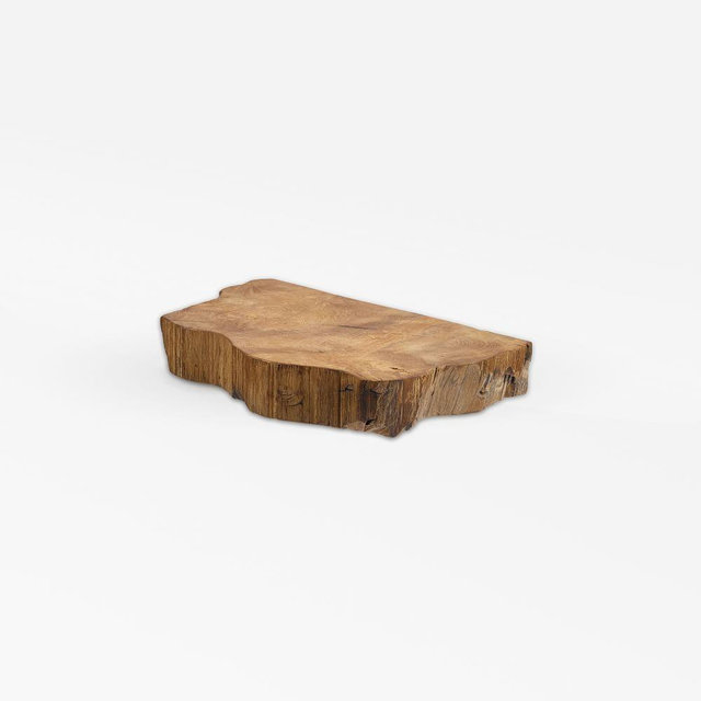 Live Edge Teak Shelf, 12"L