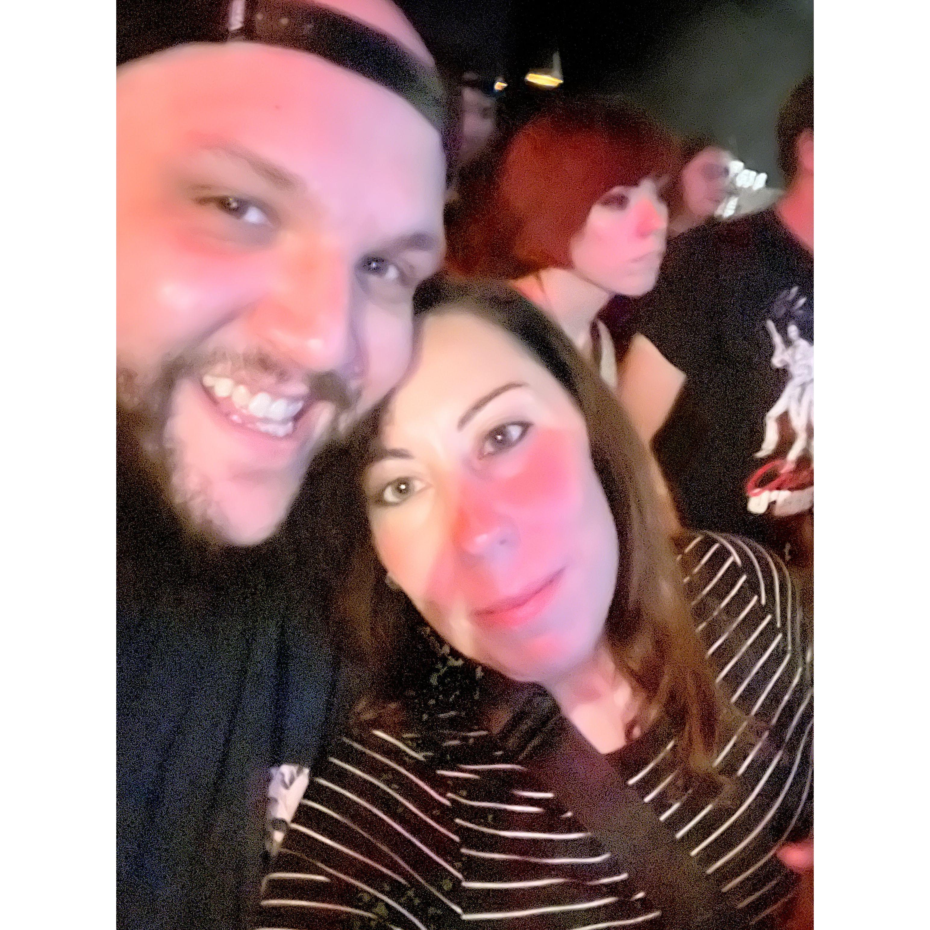 Our first show (I have no idea who we saw)