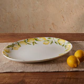 Lemons Bone China Oval Platter