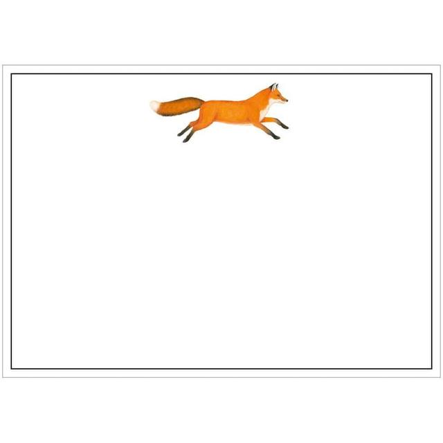 Leaping Fox Blank Correspondence Cards