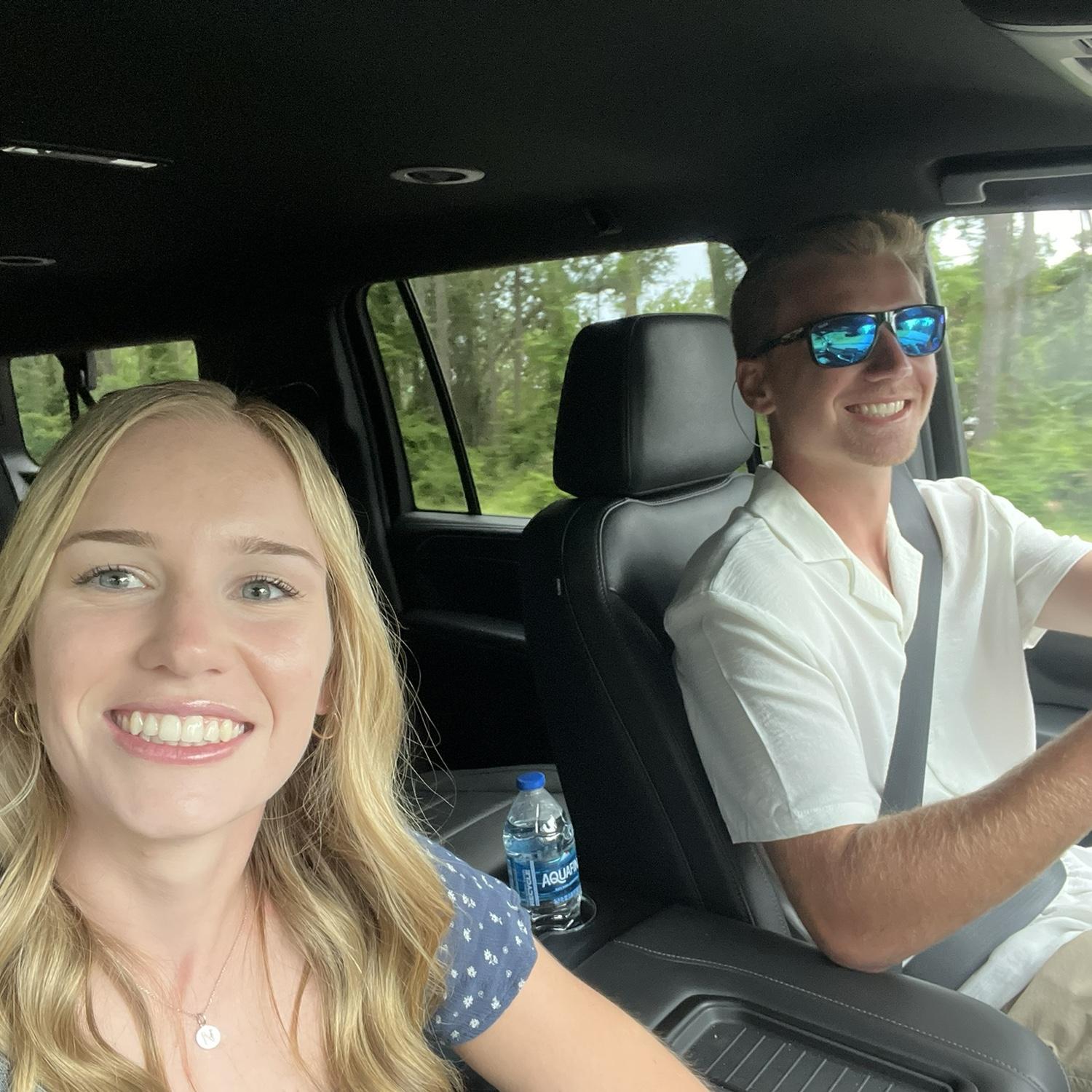 On our way to the engagement spot