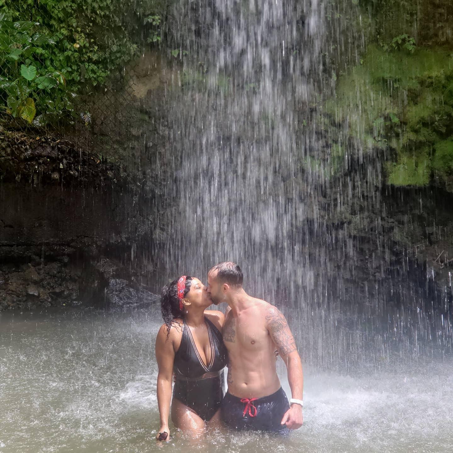 We chased waterfalls in St. Lucia