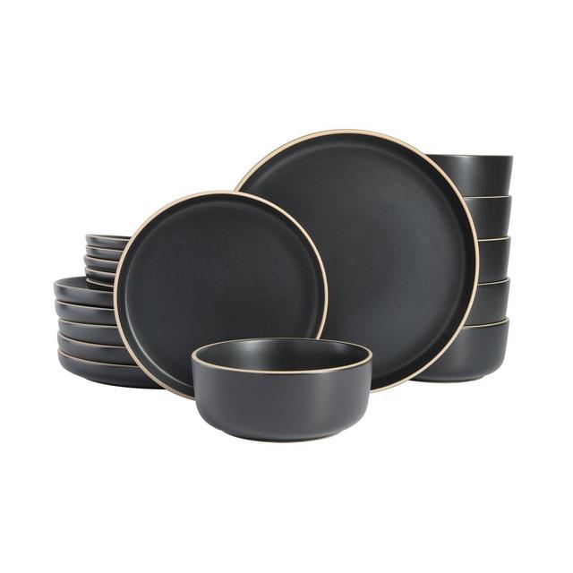 Gibson Home Zuma 18 Piece Dinnerware Set, Service for 6