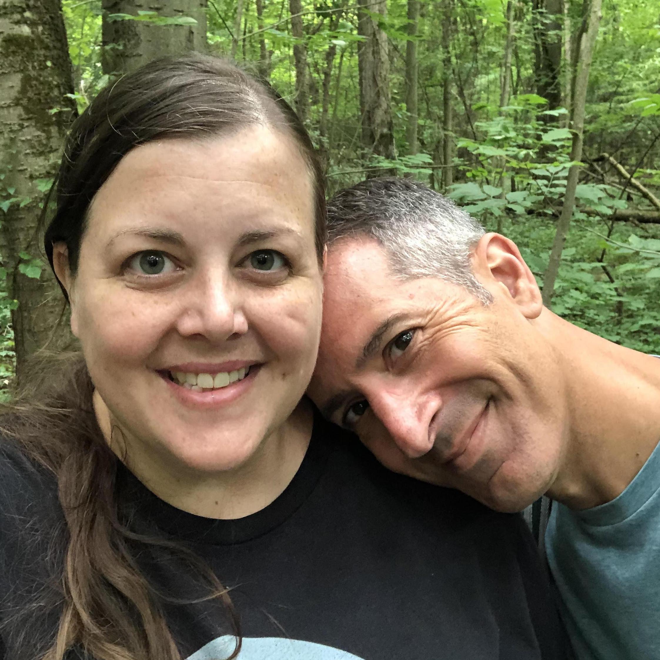 Hiking Green Lakes Park.
