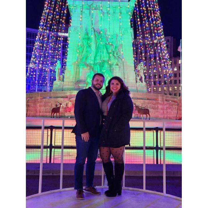 Christmas lights are Cortney's favorite so we always make a trip downtown to see the Circle lit up.