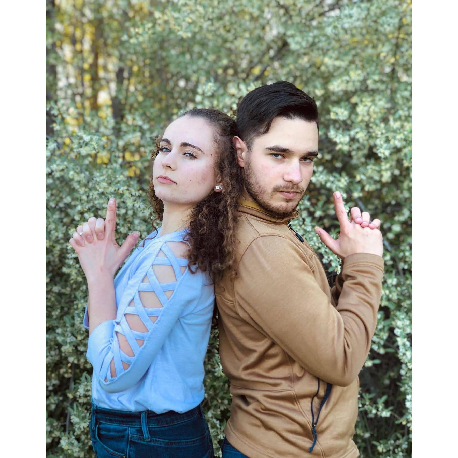 We did a little "photoshoot" before we went long distance for the summer. It was so difficult, yet so worth it.