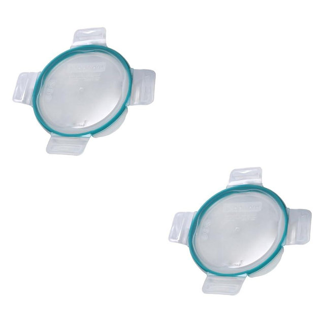 Snapware 7201R-PC 4 Cup Clear Total Solutions Lid W/Teal Gasket (2)