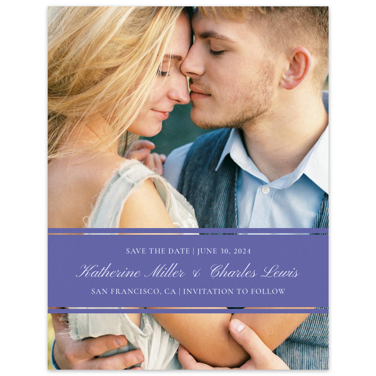 Black Save The Date Card Templates - Zola