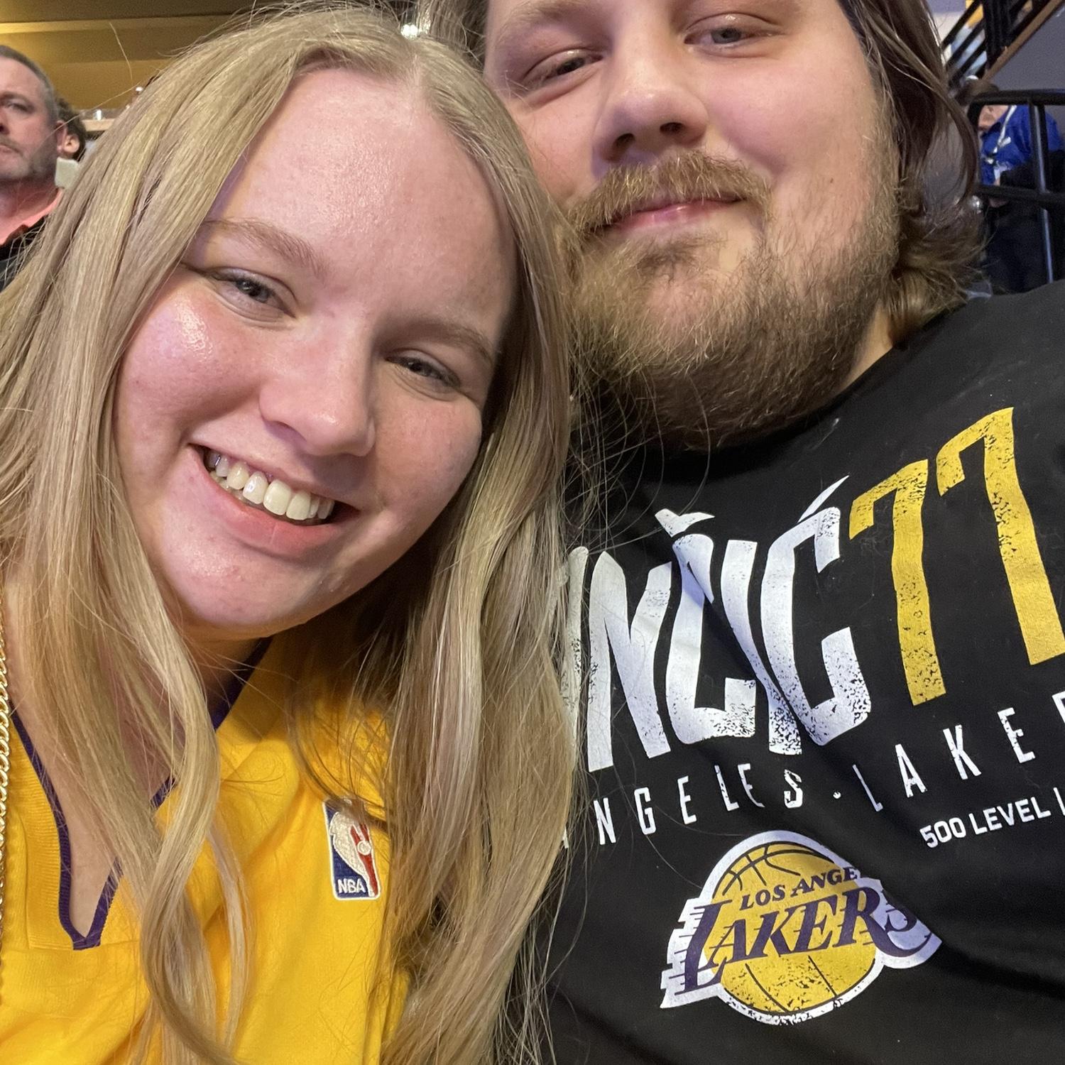 Our first Lakers game!