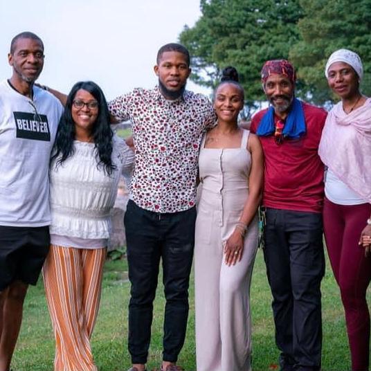 Us and our beautiful parents on the day of our engagement! 07.25.2021