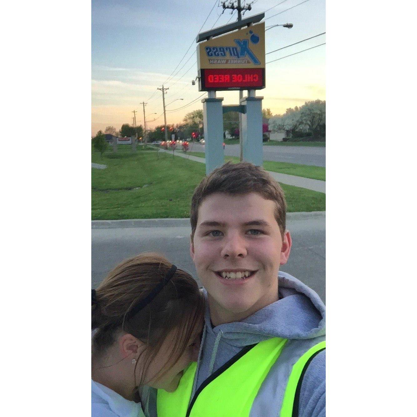 The car wash where we met... and where Matt asked Chloe to his Senior Prom