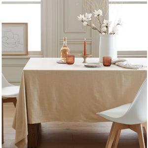 Organic Cotton Tablecloth in Flax