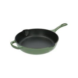 Frying pan, cast iron, green